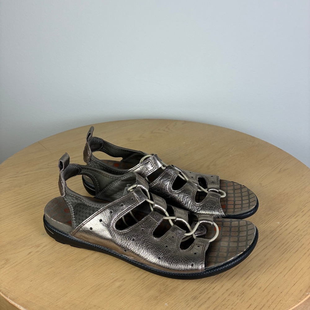 ECCO Jab Toggle Leather Sport Sandal Women's EU 39 US 8 Comfort Support Summer